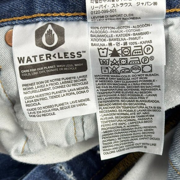 Levi’s 501 Original Button Fly Straight Leg Jeans W31 Dark Blue Denim Men’s - Picture 11 of 12